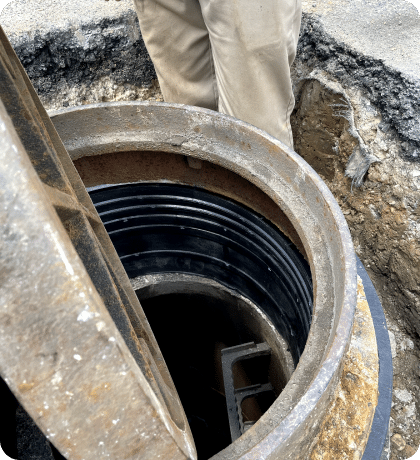HDPE manhole adjusting ring from LadTech